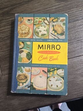 Mirro Cook Book - Vintage Cookbook in Blue, Yellow & Teal